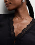 Marks & Spencer "V-Neck Lace Detail Blouse"
